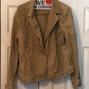 Ann Taylor Loft Beige corduroy jacket